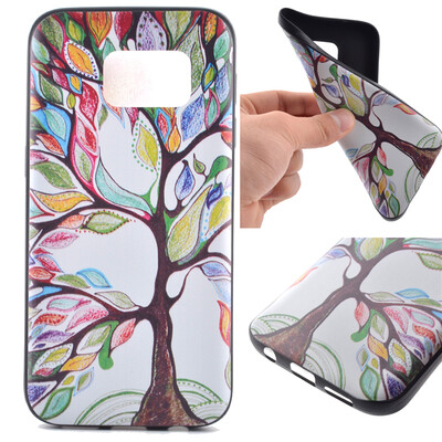 

Life tree Pattern Soft Thin TPU Rubber Silicone Gel Case Cover for Samsung Galaxy S7