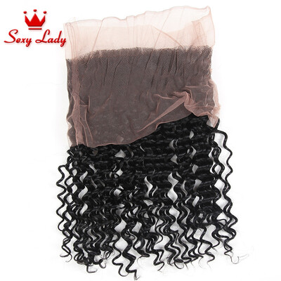 

New 360 Lace Frontal Closure Deep Wave 8A Peruvian Virgin Hair 360 Full Lace Band Frontal Closure With Baby Hair Human Hair