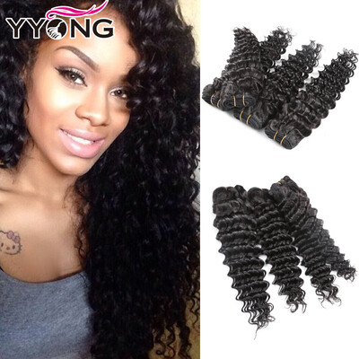 

YYONG Hair Products Brazilian Weave Bundles 4 Pcs YYONG Weave Beauty Peerless Virgin Hair Brazilian Deep Wave 4 Bundles 8A