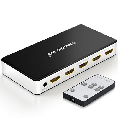 

Shanze (SAMZHE) HV-605W HDMI пять в переключатель высокой четкости ручного или инфракрасного пульта дистанционного управления 4K * 2K видео высокой четкости монитор мониторинга видео 3D