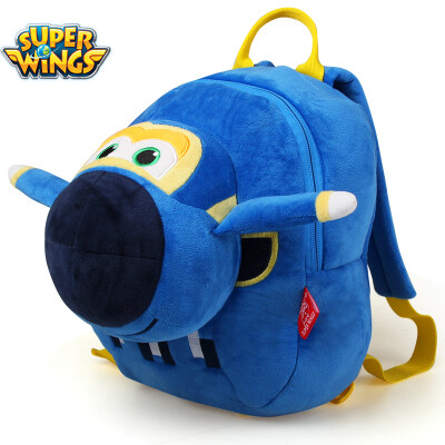 

Super Fei Xia school bag primary school students plush bag kindergarten school bag music small love cool fly children bag boys and girls bag BS0035 blue cool fly