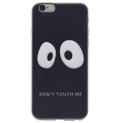 

Do not touch me Pattern Soft Thin TPU Rubber Silicone Gel Case Cover for IPHONE 66S