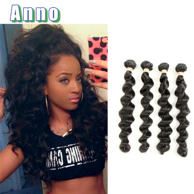 

Deep Loose Wave Brazilian Hair Queen Love Hair Products 4 Bundle Deals 8a Grade Virgin Unprocessed Human Hair Brazilian Loose Wave