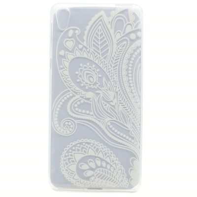 

Половина цветочным узором Мягкая обложка Тонкий ТПУ резиновый силиконовый гель чехол для Sony Xperia X Performance