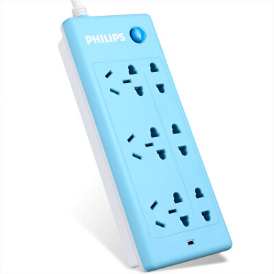 

Philips PHILIPS plug-in plug-in board three holes full length of 18 meters travel portable wiring board drag line board new national standard children&39s safety socket