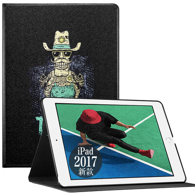 

Иллюстратор Apple новый iPad-корпус 2017 новый iPad7 защитный чехол для мультфильма с капюшоном 9,7-дюймовый кожаный иллюстратор серии Texas sheriff
