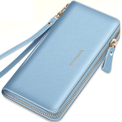 

Seven wolves SEPTWOLVES handbags ladies handbags fashion trend series long wallet carrying bag wild multi-function hand bag wallet sky 8A3855071-08