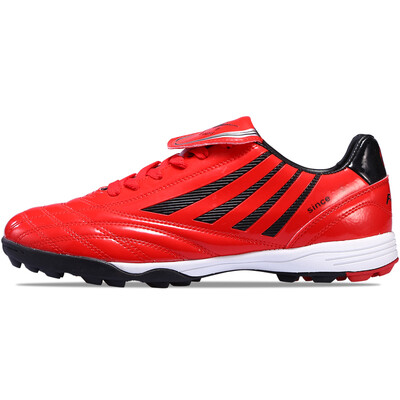 

【Jingdong Supermarket】 Double Star (DOUBLE STAR) SMZM-652002 Men's Soccer Shoes Short Soccer Shoes Shredded Nailland Soccer Shoes Red Black 44