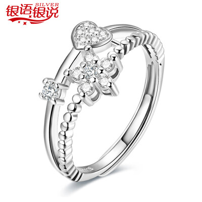 

Silver Silver Calls Silver Rings Women's Watches Korean Plum Love Hearts Ring Fashion 925 Silver Ring Silver