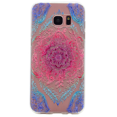 

Волшебный цветок шаблон Мягкий чехол тонкий ТПУ резиновый силиконовый гель чехол для Samsung GALAXY S6 Edge