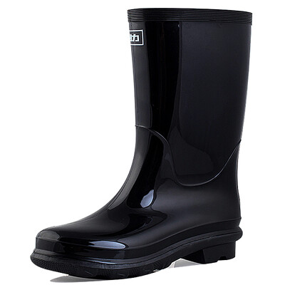

Pull back rain boots men&39s high tube waterproof anti-skid shoes shoes outdoor boots sets of shoes HXL838 black tube 40 yards