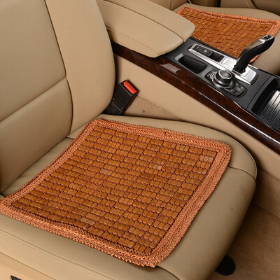 

Antarctic Nanjiren Bamboo Lace Four Seasons Car Cushion Cool Pad Ice Pad Small Square Pad Office Cushion Rice Coffee Color Front Row Single Seat