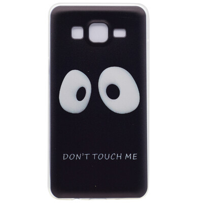 

Do not touch me Pattern Soft Thin TPU Rubber Silicone Gel Case Cover for Samsung Galaxy J5