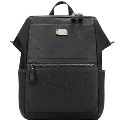 

Samsonite fashion trend shoulder bag 13 inch leather leather backpack casual business computer bag men&women travel bag BT5 09001 black