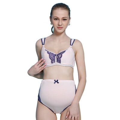 

Pill Mummy Breast Breast Underwear Set Pregnant Women Underwear Pregnant Women Underwear B7073 Pink 95C