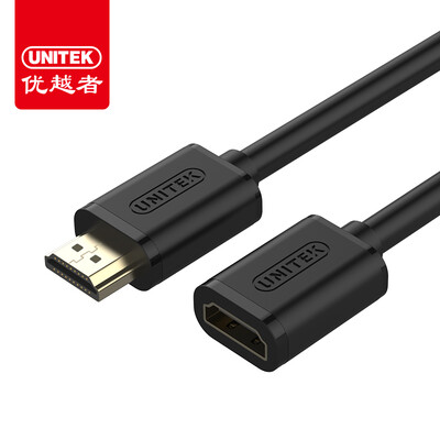 

(UNITEK) Y-C165K HDMI HD удлинительный кабель hdmi для женщин с высоким разрешением линия HDMI1.4 версия 2 метра 3D линия передачи данных линия компьютерный кабель 4K черный