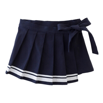 

Fragrance Flordeer French Kids Girl Navy Wind Bow Skirt F72004 Navy Blue 100