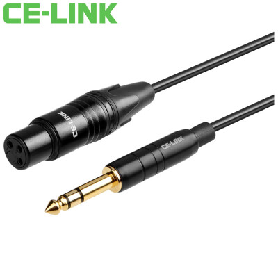 

CE-LINK 2826 DC6.5 повернуть 3 аудио сердечник кабеля XLR мужчин и женщин кабель XLR / 1 м 6,35 трубки кабель микрофона звуковой микшер