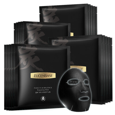 

Transparent LUCENBASE clear muscle balance repair mask paste 20 water moisturizing clean oil control skin bamboo charcoal black mask suit men&women