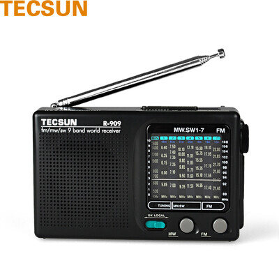 

Germany TECSUN R-909 elderly radio 9 band portable old FM radio semiconductor