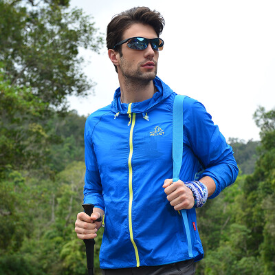 

Pellie and PELLIOT outdoor sunscreen skin clothing men and women light breathable fast clothing 1731 male blue color M