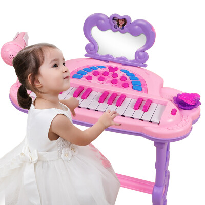 

Qiao WA BAO BEI children's piano with a microphone girl piano 1-3-6 years old baby gift early education puzzle toys