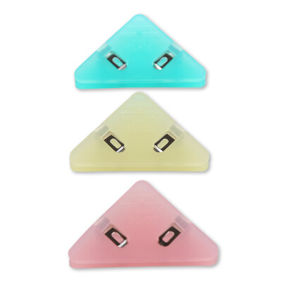 

KOKUYO Triangle plastic material clip sealing clip green red yellow 3 card -75