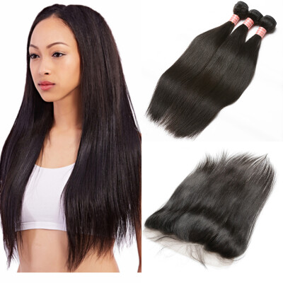 

13x4Lace Frontal Closure Brazilian Straight Hair Human Hair Closure