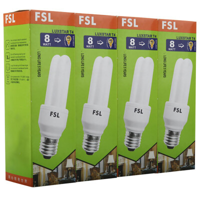 

Jingdong Supermarket] Foshan lighting T4 energy-saving lamps 2U-8W-E27 on 4 sets