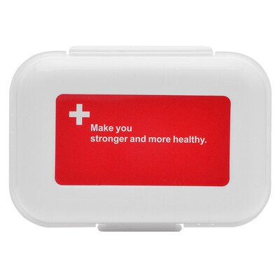 

40000KM Portable Storage Box Pill Case Travel kit Mini Box SW4006 White