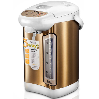 

SKG 1151 electric water bottle 304 stainless steel liner electric kettle power out of water 6 section selection temperature 5L champagne gold