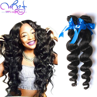 

WYF 8A Cheap Peruvian Virgin Hair Loose Wave 4 Bundles Unprocessed Loose Wave Peruvian Human Hair 100% Human Hair Loose Wave