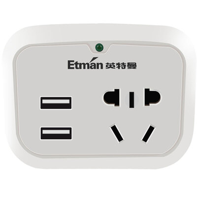 

Intelman (ETMAN) с USB-разъемами для беспроводной передачи данных с двумя USB-разъемами с несколькими функциональными разъемами для конвертирования на один разъем более чем на два дома с креативной розеткой
