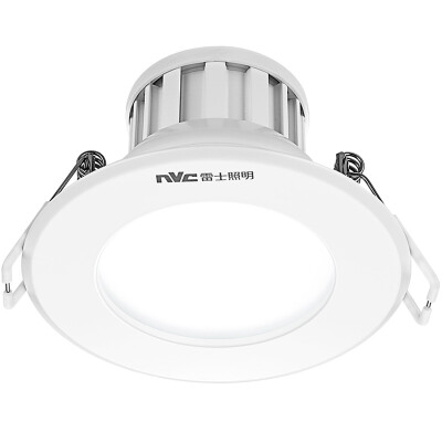 

Jingdong Supermarket] NVC (NVC) NVC lighting LED downlight ceiling lamp metal aluminum paint white 4 watts is white light 6000K hole 7.5-8.5 cm