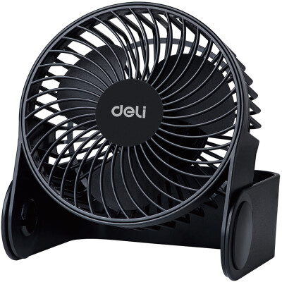 

Deli 3686 USB desktop fan student dormitory small fan small fan fan U-shaped base two speed wind speed black