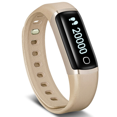 

Happy heart bracelet ziva fashion version cowhide wrist strap continuous heart rate monitoring heart rate bracelet automatic running identification information caller display smart bracelet rose gold