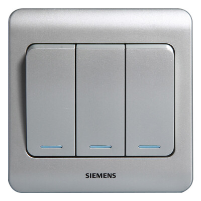 

Siemens (SIEMENS) 5TA01191CC122 three open dual control vision with fluorescent switch socket (color silver