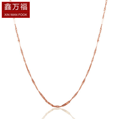 

Xin Wanfu water wave between the film 18K rose gold necklace fashion female models