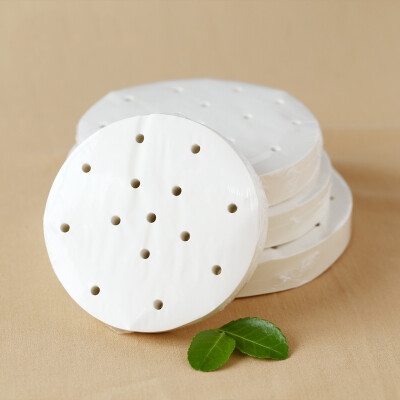 

Kitchen round round 22CM steamer paper buns steamed bread dessert paper baking paper non-stick Cylindrical paper 150 pieces with holes