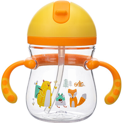 

Rikang ripang crystal through the fun series - obediently cup 400ml RK-B1007 orange