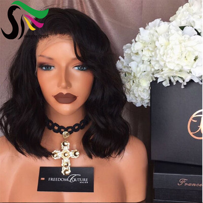 

Pre Plucked Lace Front Wigs With Baby Hair 9A Human Hair Wigs For Black Women Natural Wave Brazilian Virgin Hair Wig With Bleached