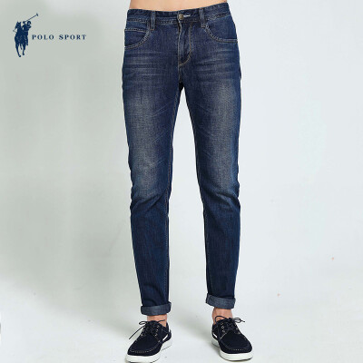 

POLO SPORT jeans business casual male spring cotton stretch Slim jeans 71MS10078 blue 175 / 84A