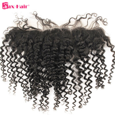 

Remy Hair 13x4 Lace Frontal Closure Brazilian Human Hair Curly Ear To Ear Frontal Closure With Baby Hair Free Part Zax Hair