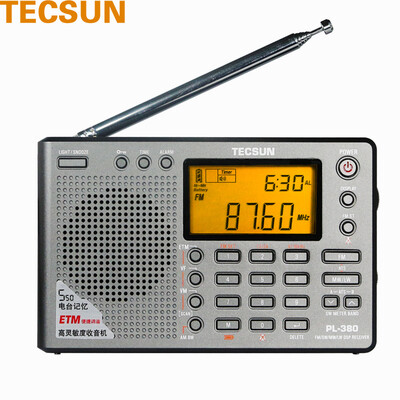 

(Tecsun) PL-380 пожилой полупроводниковый цифровой дисплей полнодиапазонного радио кампуса радио четыре или шесть прослушиваний вступительных экзаменов в колледж (серый)