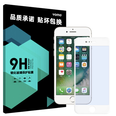 

[Синий] 3D анти Yomo iphone6 ​​/ 6с гибочные доказательство стали анти-синий 3D фильм, охватывающий весь стальной фольги 6 Apple, пленка защитная пленка 3D анти-изгибающий синий белый полный охват