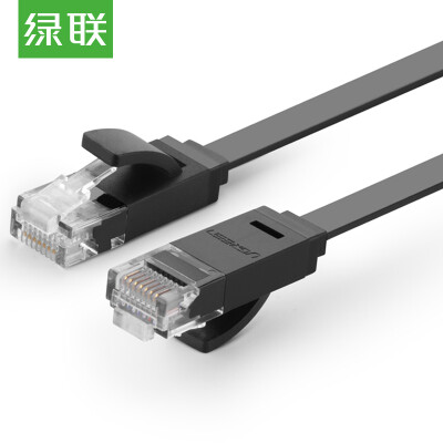 

Green Alliance UGREEN Six types of Gigabit cable flat Cat6 computer broadband network jumper copper core 8 core twisted pair 6 home connection finished cable 3 m 11237