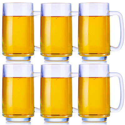 

Jingdong Supermarket] Xibi (Scybe) Dabo thick glass handle cups juice cup cups beer cup 380ml 6 only installed