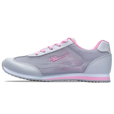 

Double star casual shoes walking shoes comfortable couple sports shoes lightweight breathable mesh shoes 9332-1 gray powder shoes 40