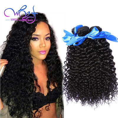 

WYF Top Style Brazilian Curly Virgin Hair 10A Cheap Weave Human Hair Bundles 3 Bundles Pretty Brazilian Kinky Curly Virgin Hair