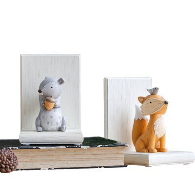 

Jingdong Supermarket Yimi home creative gift to send friends birthday gift fox squirrel animal decoration gift set book book by a pair